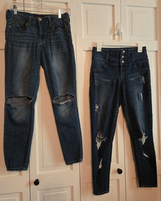 Lot of 2 Womens Size 8 Ankle Jeggings Aeropostale Rue21 1R