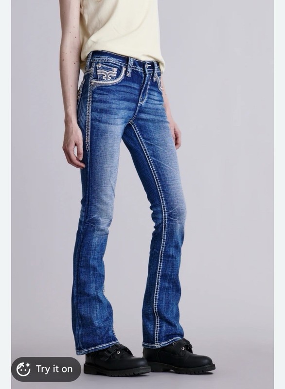 Rock Revival Women’s Jean Raven Boot Cut Stretch Jeans Sz:29 NWT