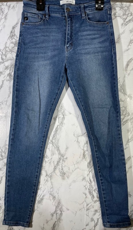 KanCan Womens High-Rise Skinny Jeans Size 9/28 Cotton Polyester Blend Blue Stret
