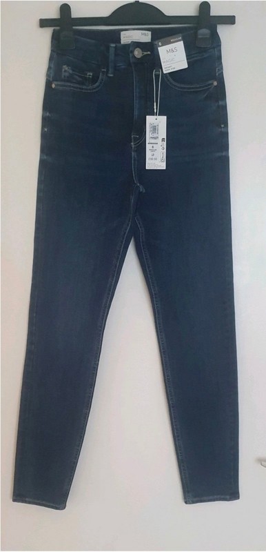 M&S Ivy Skinny High Rise Magic Jeans UK Size 6R Brand New With Tags