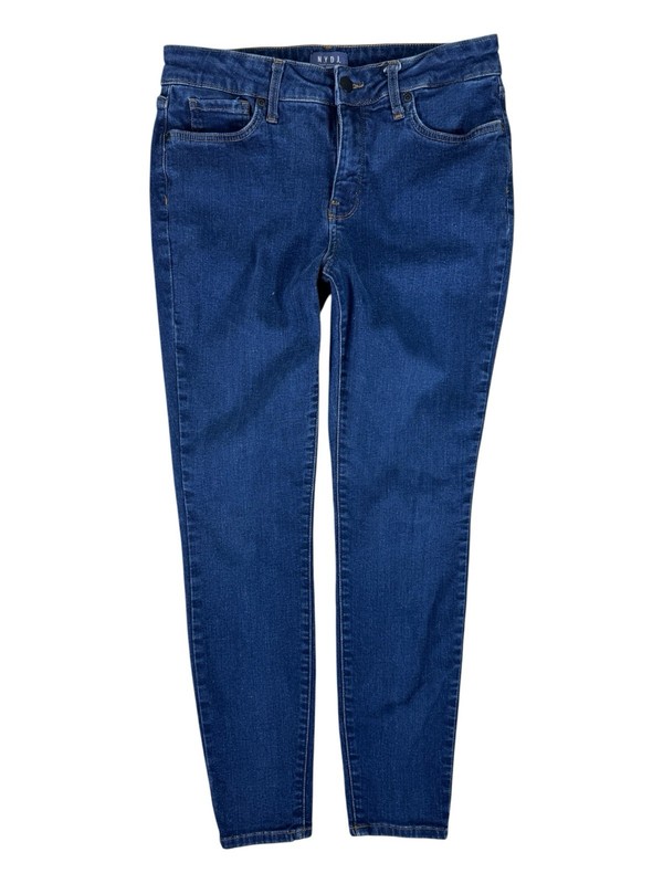 NYDJ Blue Lift & Tuck Dark Wash Mid-Rise Skinny Denim Jeans Women’s Size 8