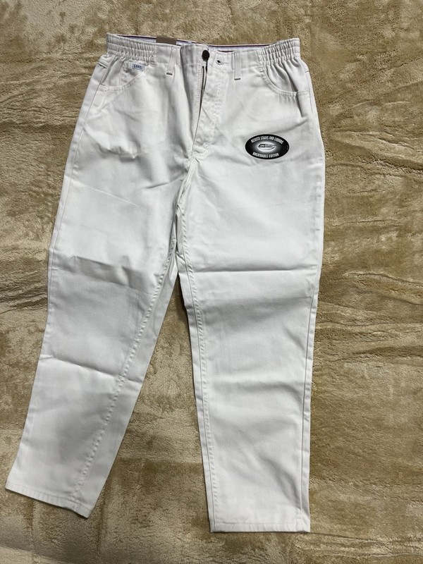 Vintage Lee Jeans Women Sz 14 Petite- 100% Cotton, Optic White
