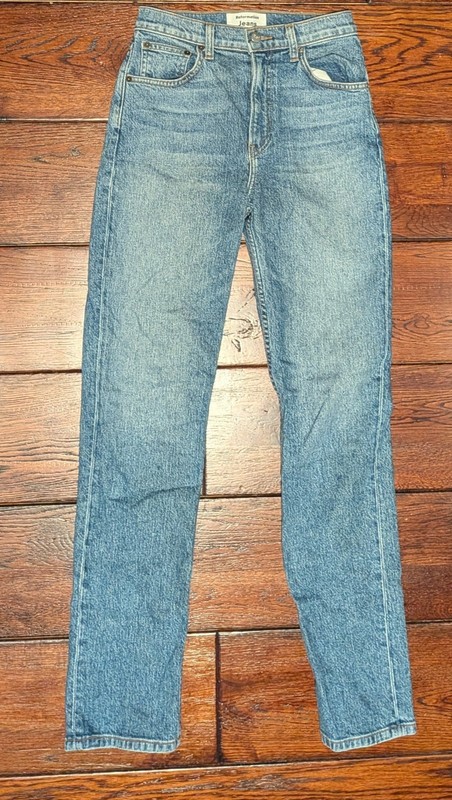 Reformation Women's Liza High Straight Jean in Palermo Wash - 25(12.75")x29.5"