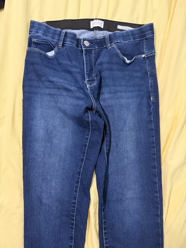 Angels Women’s Slim Straight Jeans Dark Wash Size 10 Stretch