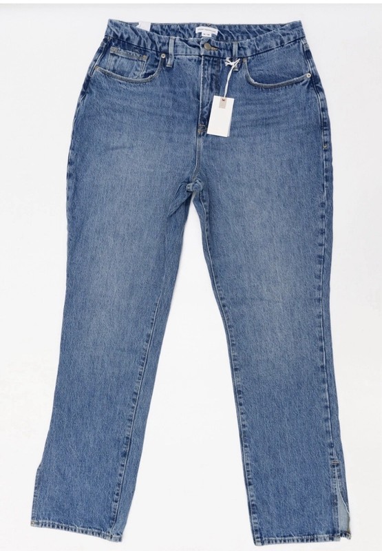 NWOT GOOD AMERICAN GOOD BOY VINTAGE INSPIRED CURVY JEANS SIZE 14 OR 32