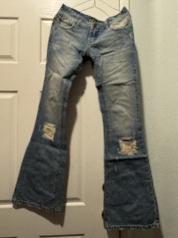 HOLLISTER HOC 1922 LOGO BUTTON LOW RISE PREPPY JEANS 1