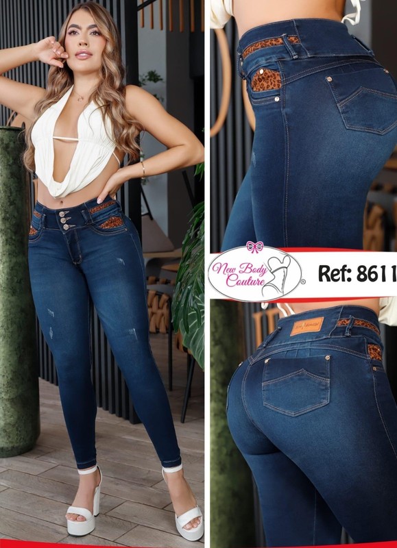 Skinny Jeans colombianos Bon Bon Up butt lifter high waist fashion push up 8611