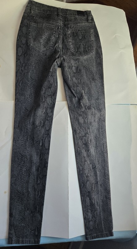 Vintage Y2k Emo Scene YMI Size 1/25 Snakeskin Skinny Jeans Pants Straight Leg