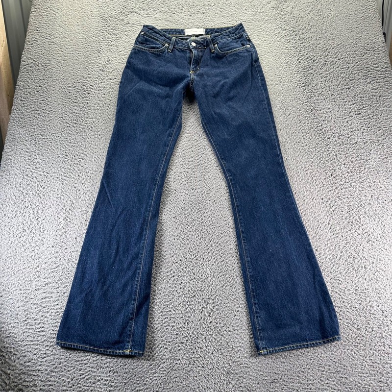Paper Denim & Cloth Jeans Womens Size 28 Blue Mid Rise Cotton Flared Fit