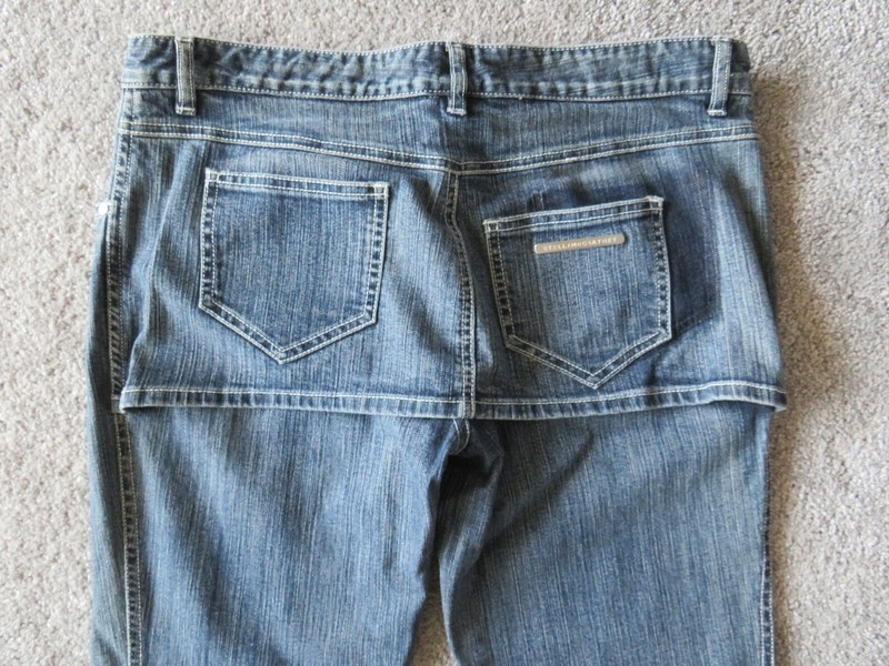 NWT Stella McCartney blue baggy relaxed fit pants Skirt Italy jeans 44 8 30