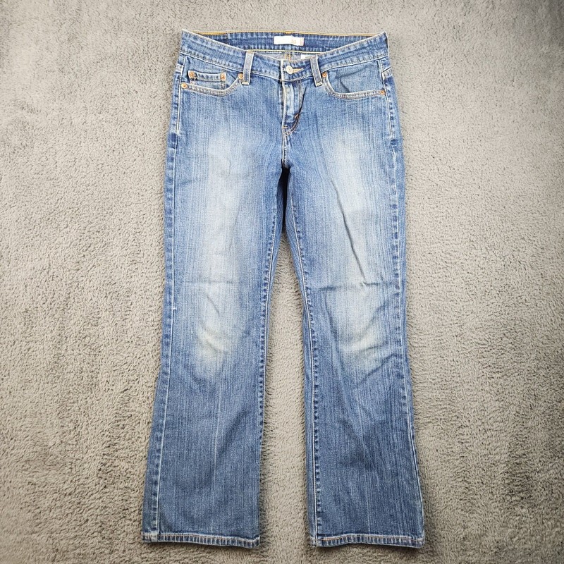 Levi's Jeans Womens 8M Curvy Bootcut Mid Rise 515 Stretch Blue Denim Ladies