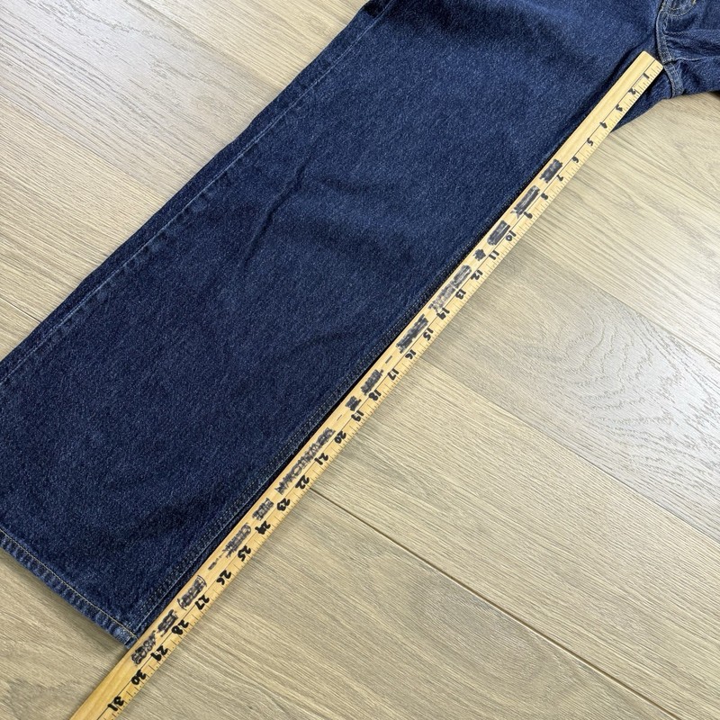 J Crew Jeans Women 27 Tall Slim Wide Stacked Buttons Straight Blue Denim Trouser gallery
