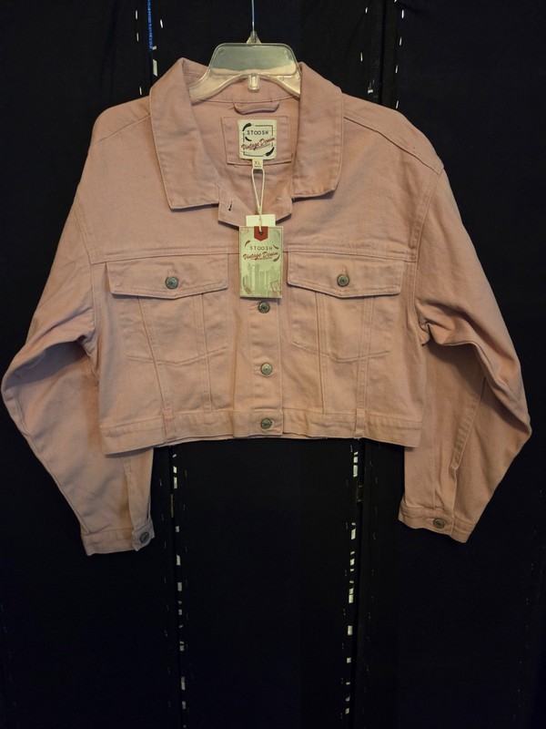 Size Extra Large Unisex Stoosh "Zephyr" Outerwear Vintage Denim Trucker Jacket