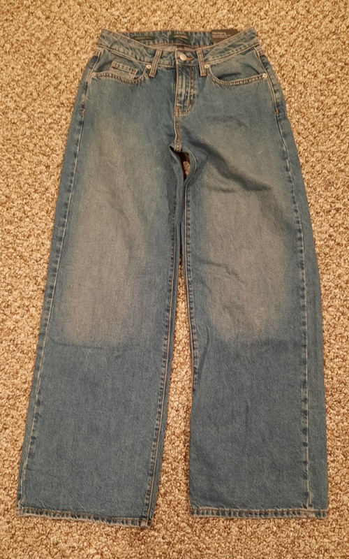 WILD FABLE WOMEN’S LOW RISE BAGGY DENIM JEANS PANTS SIZE 00/31″ INSEAM BRAND NEW