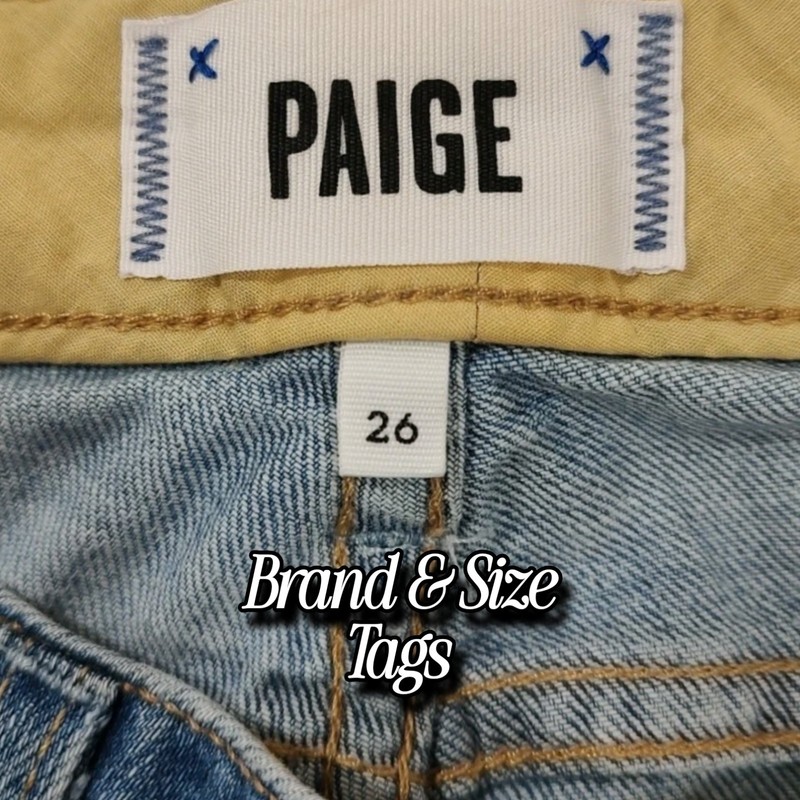 Revolve Paige リボルブ ペイジ 26インチ カイリー クロップド丈 ブルー ローライズ スキニージーンズ 女性用サイズ26 gallery