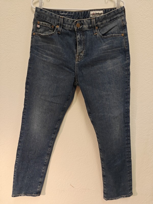 AG AG-ED Denim Ex-Boyfriend Slouchy Slim Women’s Dark Wash Jeans Size 28