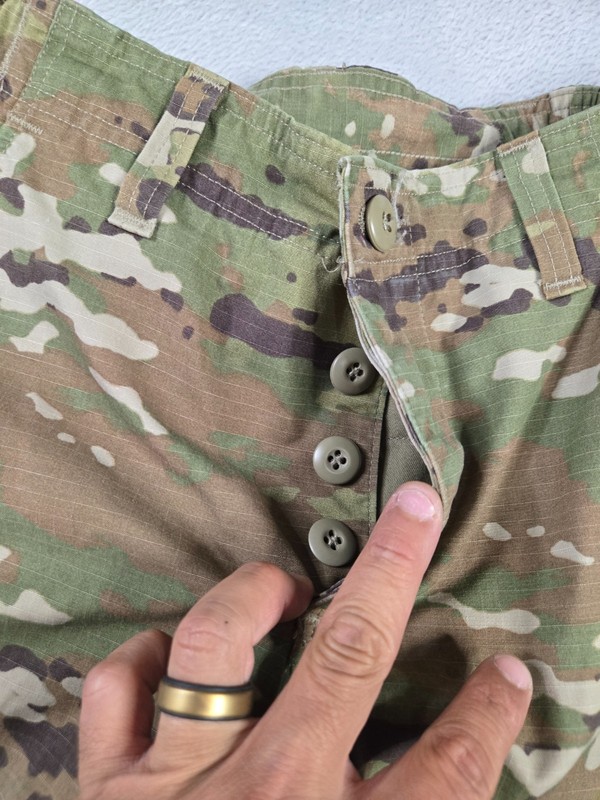 Army Combat Uniform Camo Pants Womens Size 25 Short Button Fly Cago Pockets ARMY gallery