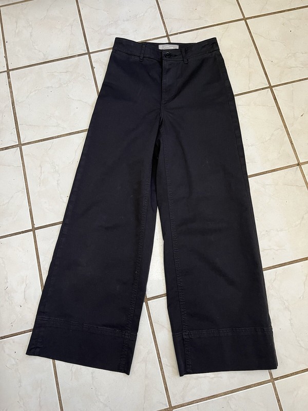 EVERLANE Black Coin Pocket High Rise Wide Leg Jeans Sz 00
