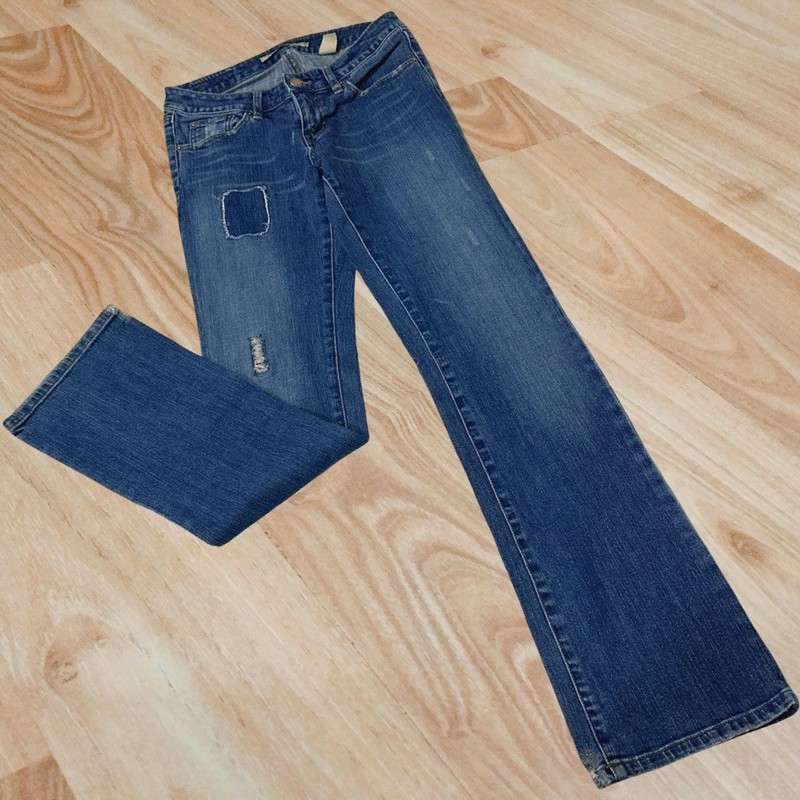 VTG Sergio Valente Patchwork Bootcut Jeans Women's Size 28 Medium Wash 28x33 gallery