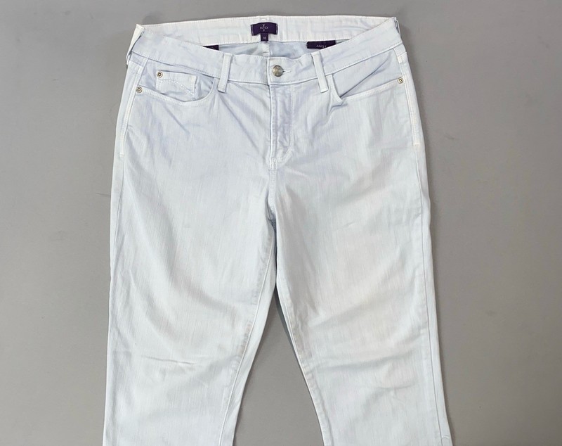 NYDJ Lift/Tuck ‘Ankle’ Lightweight Stretch Denim Jeans. Powder Blue, Women’s 10.