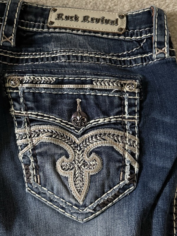 Rock Revival ‘Pilkin’ Ladies Mid-Rise Skinny Jeans Size 32