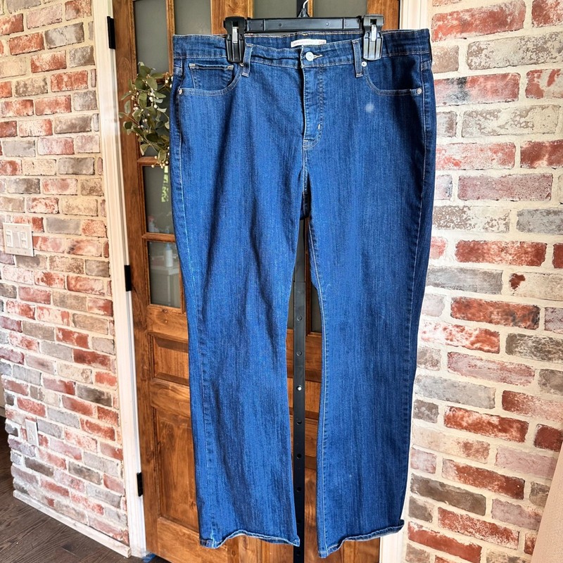 Levi’s 415 Relaxed Bootcut Jeans Women 20W M Dark Wash Denim Stretch Classic