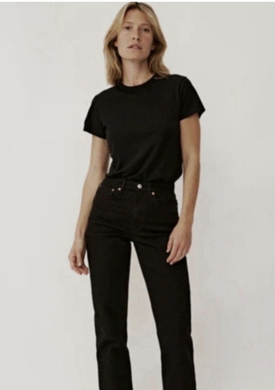Buck Mason Black Rider High Rise Jeans 28
