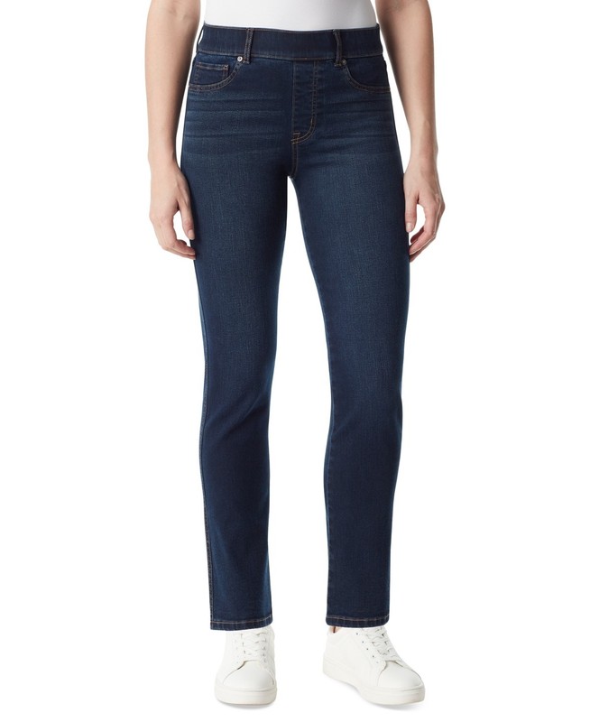 Gloria Vanderbilt Shape Effect Pull On Straight Leg Jeans Women's Blue