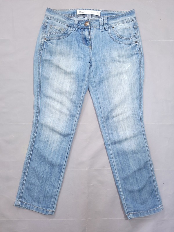 Next Jeans Size 8 Crop Low Rise Lightweight Denim