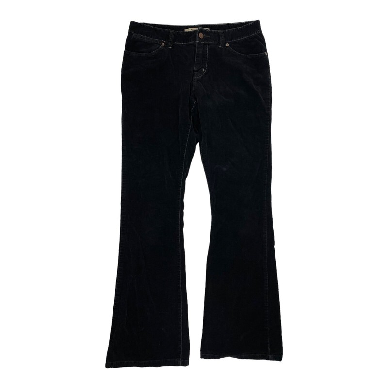 Vintage 90s Sergio Valente Black Corduroy Velvet Flare Jeans Retro Y2K Size 10