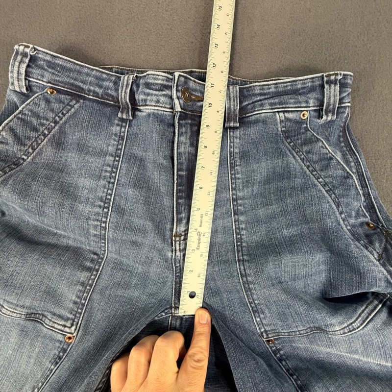 Duluth Women’s Double Knee Flex Straight Leg Jeans Sz 14 Stretch Carpenter gallery