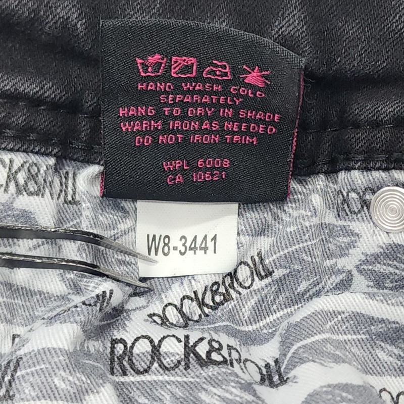 Rock And Roll Cowgirl Jeans Womens 28 Black Trouser Extra Stretch Low Rise Flare gallery
