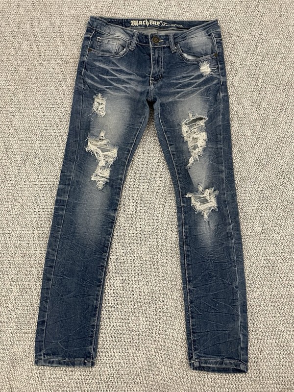Machine Pour Neuf Mode Skinny Jeans Size 7 Distressed Destroyed