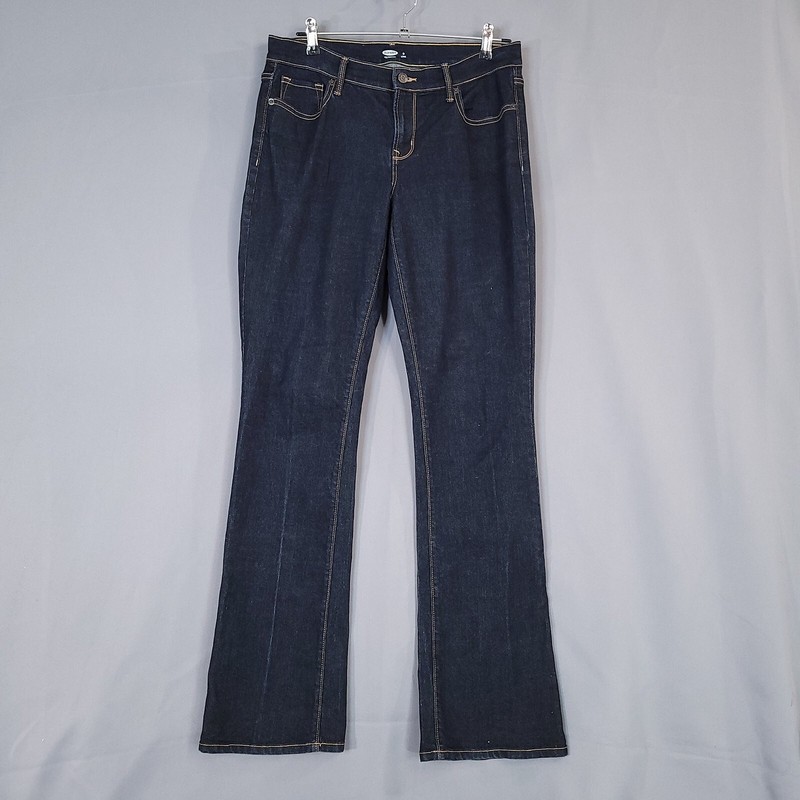 Old Navy Diva Women’s Denim Pants Mid Rise Bootcut Blue Size 8 Long