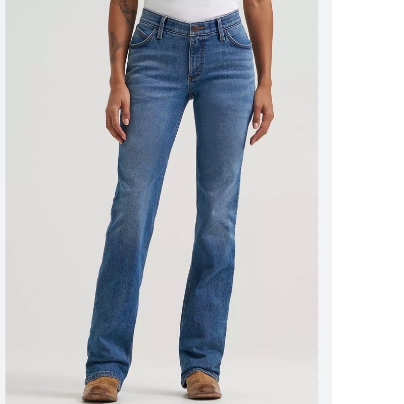 Wrangler Willow Ultimate Riding Jeans Womens 5×36 Dark Wash Bootcut