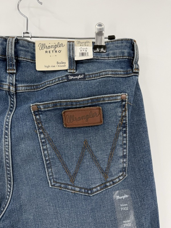 Wrangler Western Retro Bailey High Rise Trouser Jeans in Shelby 31 x 32
