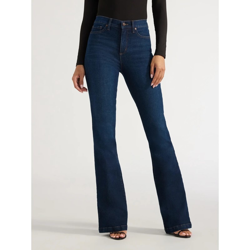SOFIA VERGARA – SIZE: 10 – Melisa Vintage High-Rise Flare Jeans With 32″ Inseam!