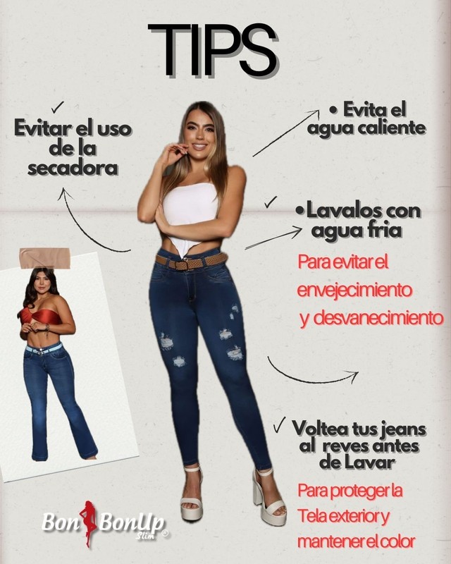 Skinny Jeans colombianos Bon Bon Up butt lifter high waist fashion push up 8611 gallery