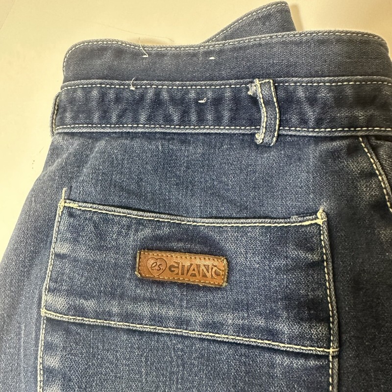 Vtg PS Gitano Jeans 80s High Waisted Tapered Leg Paper-bag Waist Pleated Sz 12 gallery