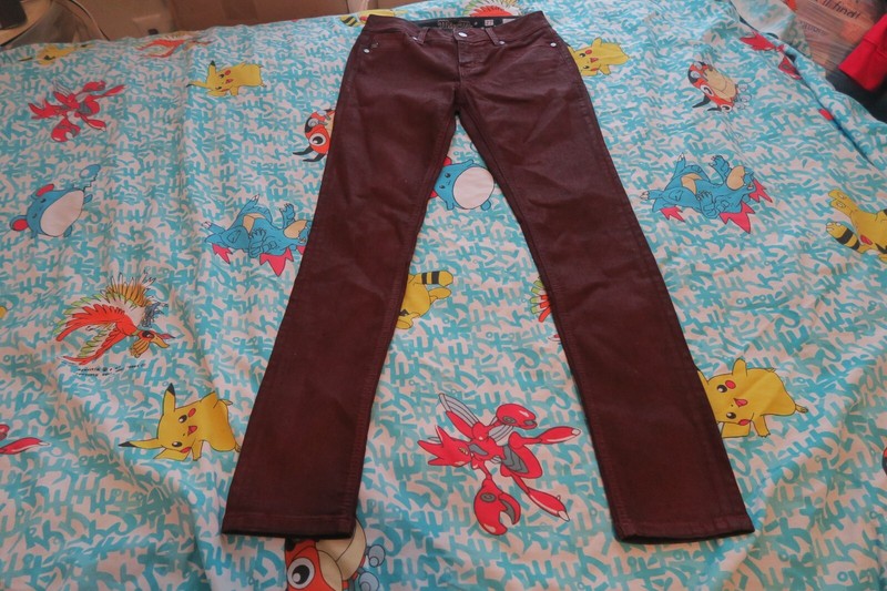 MISS ME Select Standard Skinny Stretch Jeans Denim Deep Red Size 27×30 5151S387R