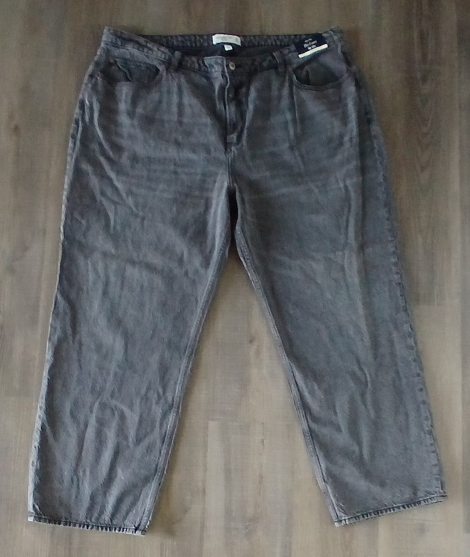 *NEW* Abercrombie & Fitch Jeans Gray 36 X 22R The Loose High Rise Curve Love