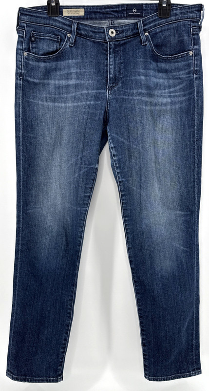 AG The Stevie Ankle Women’s Jeans 33R Blue Slim Straight Made in USA