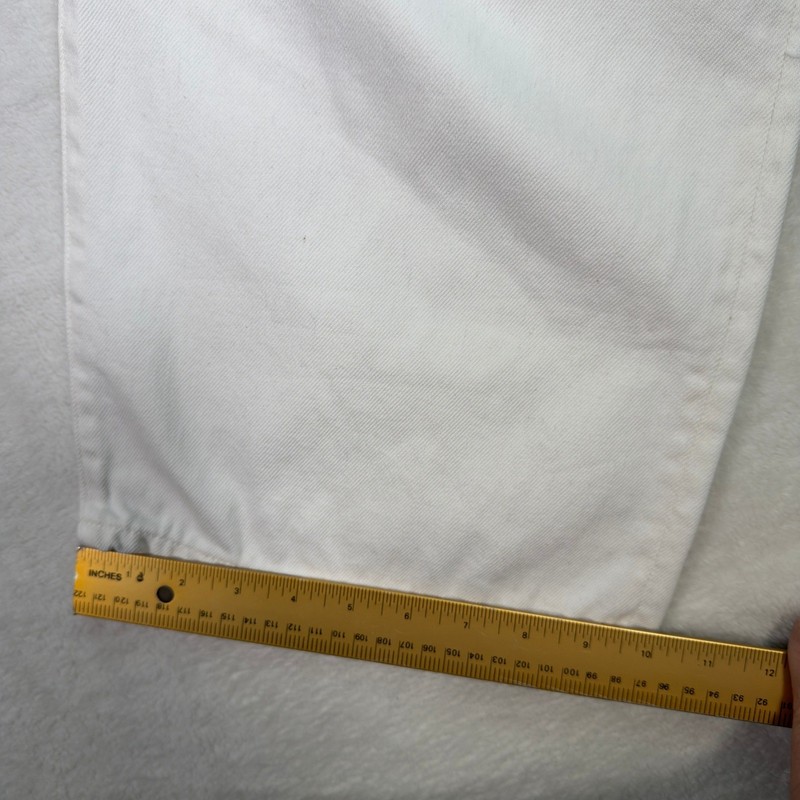 Point Sur Womens White Denim Jeans Size 37 Made in USA Straight Leg gallery