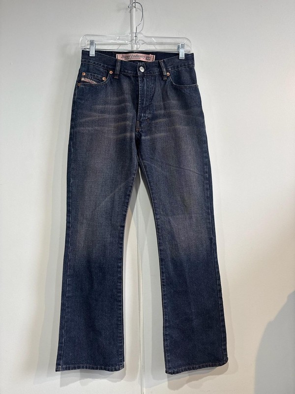 Vintage Diesel Jeans Womens 27 Blue Denim Regular Bootcut Low Rise 5 Pocket Y2K